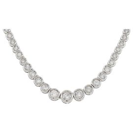 Autre Marque Collana in platino Pt900 e diamanti
