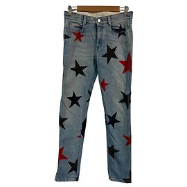 Stella Mc Cartney Pantalones de denim stretch con estampado de estrellas Stella McCartney