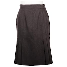 Falda acampanada de lana Chanel