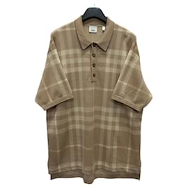 Burberry Polo aus Seiden-Woll-Jacquard mit Karomuster