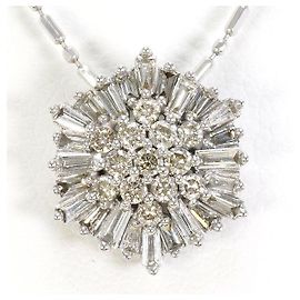 Autre Marque Collana in oro bianco Au750 e diamanti