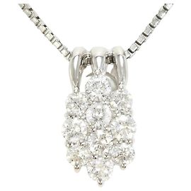 Autre Marque Collana in platino Pt900 Pt850 con diamanti