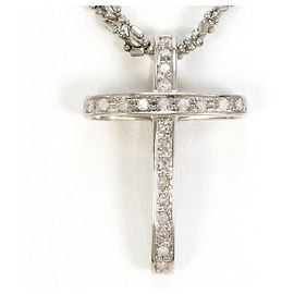 Autre Marque Collana in oro bianco 14K e diamanti