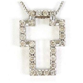 Autre Marque Collier en or blanc Au750 et diamants