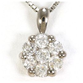 Autre Marque Collana in oro bianco Au750 e diamanti
