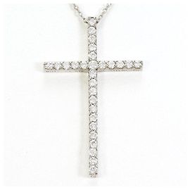 Autre Marque Collana in oro bianco Au750 e diamanti