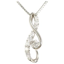 Autre Marque Collana in platino con diamanti PT900 PT850