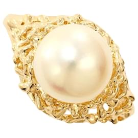 Autre Marque K14 Gelbgold-Perlenring