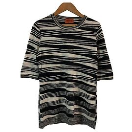 Missoni Strickoberteil mit kurzen Ärmeln aus Kaschmir und Seide