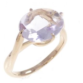 Autre Marque Star Jewelry Au750 Pink Gold Amethyst Ring