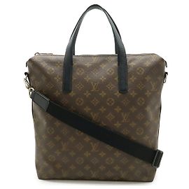 Borsa tote Louis Vuitton Monogram Macassar borsa a tracolla 2way