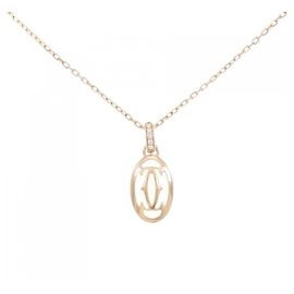 Collana Logo Diamante in Oro Rosa 750 Cartier