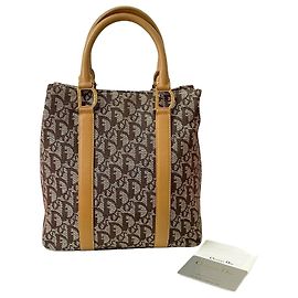 Christian Dior Trotter Canvas Leather Handtasche