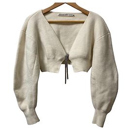 Autre Marque Cárdigan corto de punto con mezcla de cachemira Alexander Wang