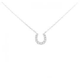 Autre Marque Collana Horseshoe in Diamanti Au750
