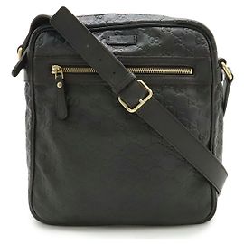Borsa a tracolla in pelle Gucci Guccissima