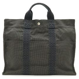 Hermès Herline MM Canvas Tote Bag