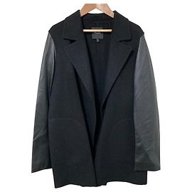 Abrigo de cuero Theory CLAIRENE C_NEW DIVIDE LUXE