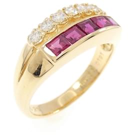 Autre Marque Pola Au750 Rubin Diamant Ring