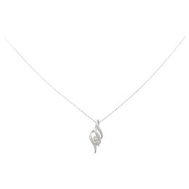 Autre Marque Collar de oro blanco Au750 y diamantes