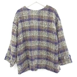 Autre Marque CLOTH&CROSS BALLI Pullover aus Alpaka-Mischung mit Karomuster