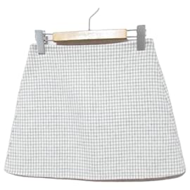 Falda corta de lana Theory PATTERN COAT HW MINI S