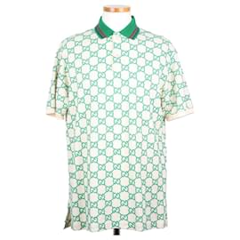 Polo mit kurzen Ärmeln und gesticktem GG-Logo - Gucci