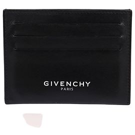 Givenchy Logo Black Unisex Card Wallet