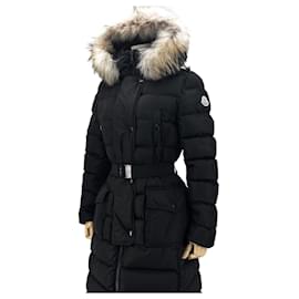 Chaqueta larga acolchada Moncler Chloé de piel de mapache