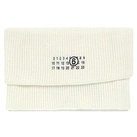 Woll-Schal mit Ivory Number Logo - Maison Martin Margiela
