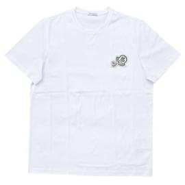 Moncler Baumwoll-T-Shirt mit doppeltem Logo-Patch