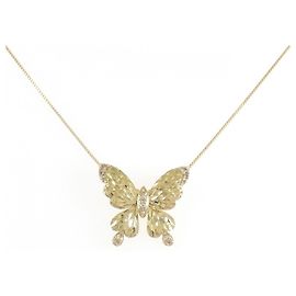 Autre Marque Colar Diamond Butterfly GSTV Au750