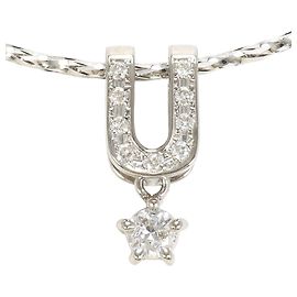 Autre Marque Au750 Weißgold Diamant Halskette