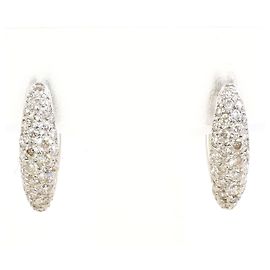Autre Marque Orecchini in oro bianco e diamanti Au750