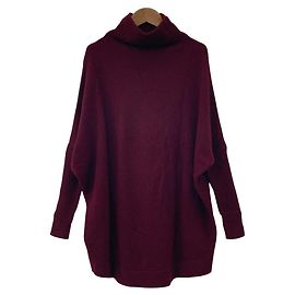 Autre Marque Ballsey Strickpullover mit Rollkragen, Dolman-Ärmeln, Wolle und Kaschmir in Sable