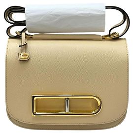 Delvaux Borsa a Spalla Ringo Beige