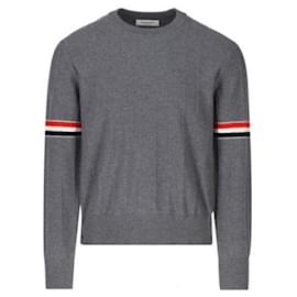 Pulôver de malha de lã com corte relaxado - Thom Browne