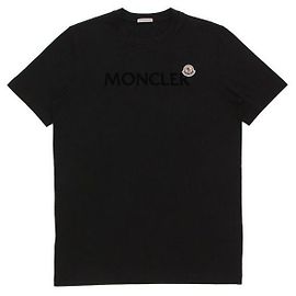 Moncler Baumwoll-T-Shirt mit Flock-Logo