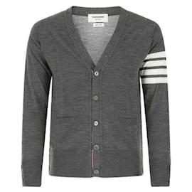 Cardigan classico in lana merino fine - Thom Browne