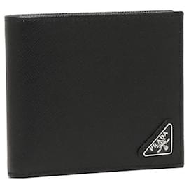 Saffiano Triangle Logo Wallet - Prada