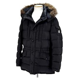 Moncler Riviere Padded Hooded Jacket Black