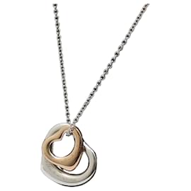 Tiffany & Co Collana a Cuore Aperto in Argento Sterling e Oro Rosa