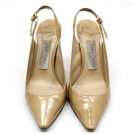 Scarpe slingback ERIN Beige in vernice - Jimmy Choo
