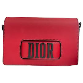 Dior Borsa a tracolla con patta Christian Leather Revolution