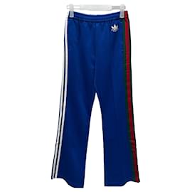 Pantalones de Jogging Acampanados Gucci Adidas Azul Cobalto