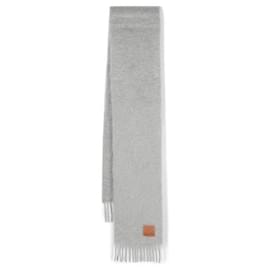 Schal mit Logo-Patch aus Mohair und Wolle - Loewe