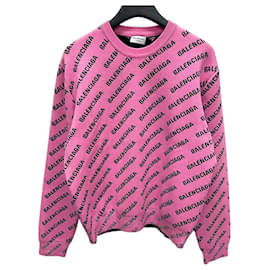 Suéter de lana oversized con logo Mini (Oversized) - Balenciaga