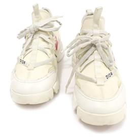 Sneakers D-Connect da donna in pelle bianca e tessuto tecnico - Dior