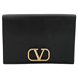 Valentino Clutch con patta con logo