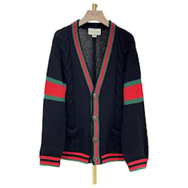 Oversized Strickjacke mit Zopfmuster - Gucci